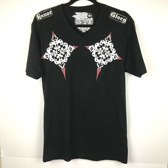 Mens Rush Couture T Shirt size M - Black - Picture 1 of 8